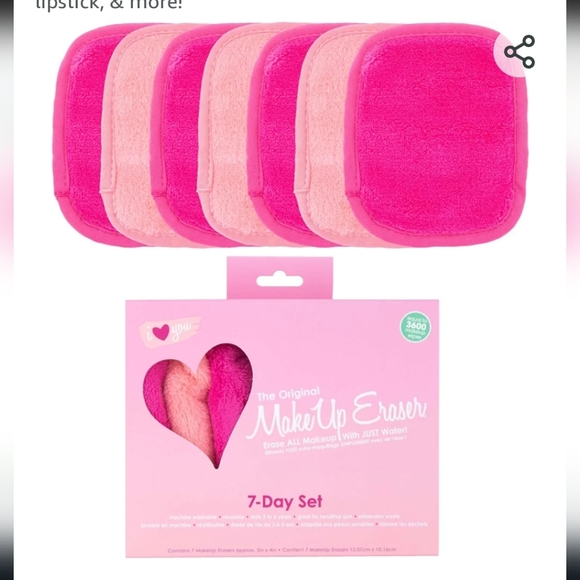 NEW The Original Makeup Eraser I Heart You 7 Day Set Makeup Eraser Gift Set - Picture 12 of 16